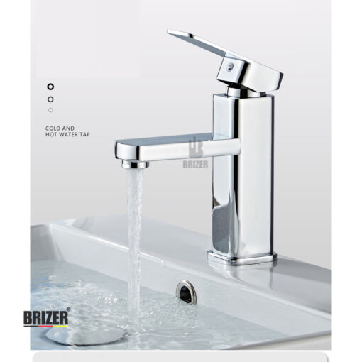 Vòi Lavabo Nóng Lạnh Mạ Crom/Niken Brizer BZ4415