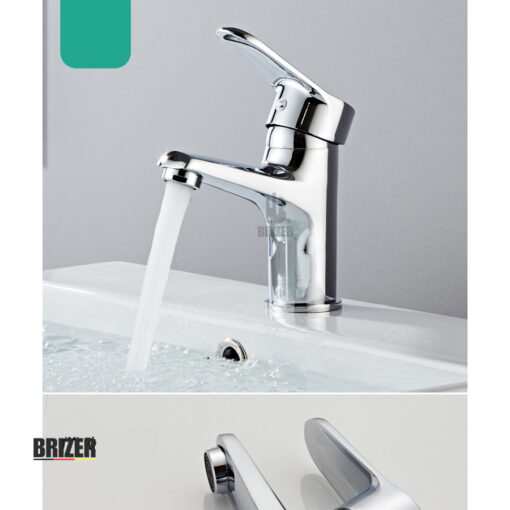 Vòi Lavabo Nóng Lạnh Crom/Niken Brizer BZ4410