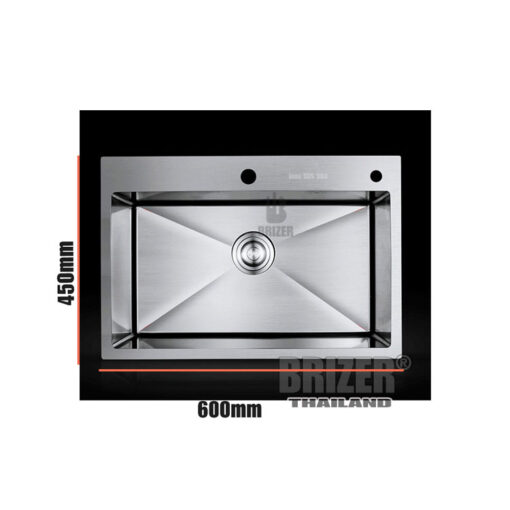Chậu rửa chén 1 hộc inox 304 Brizer BZ6045T