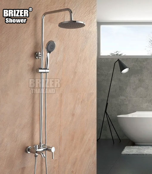 Sen Tắm Đứng Nóng LạnhĐồng Mạ Crom Cao Cấp Brizer BZ6020