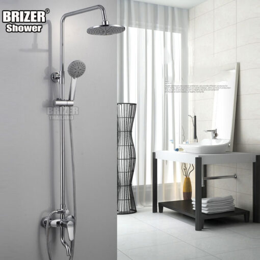 Sen Tắm Đứng Nóng LạnhĐồng Mạ CromCao Cấp Brizer BZ6019
