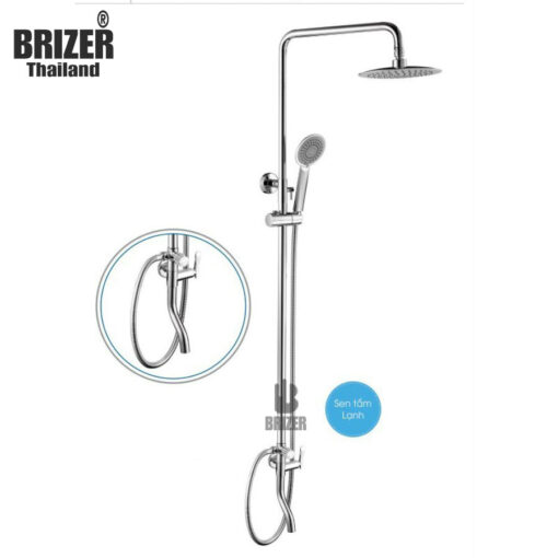 Sen Cây Tắm Đứng Nước Lạnh Đồng Mạ Crom Brizer BZ6056