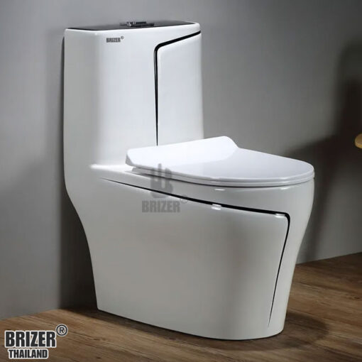Bàn Cầu Một Khối BRIZER Công Nghệ Xã Xoáy Super Vortex BZ8011