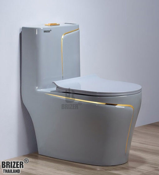 Bàn Cầu Một Khối BRIZER Công Nghệ Xã Xoáy Super Vortex BZ8012