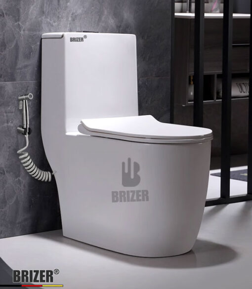 Bàn Cầu Một Khối BRIZER Công Nghệ Xã Xoáy Super Vortex BZ8916