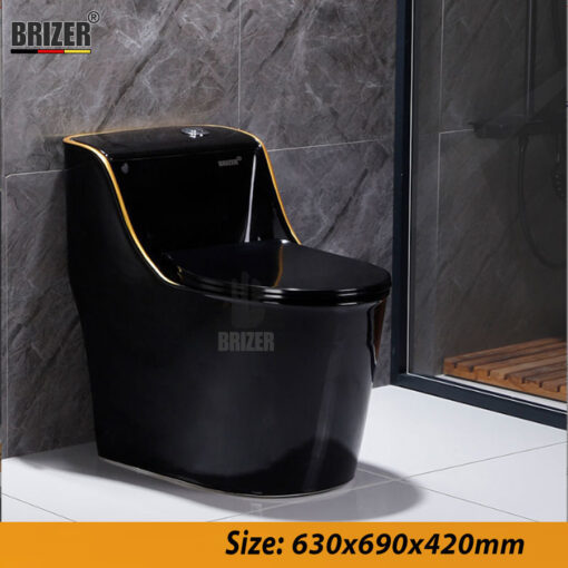 Bàn Cầu Một Khối BRIZER Công Nghệ Xã Xoáy Super Vortex BZ8942