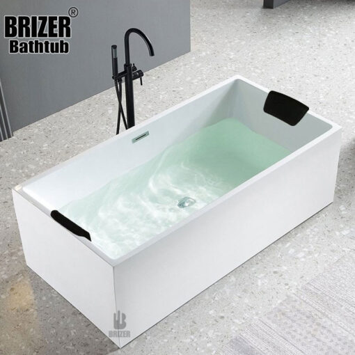 Bồn Tắm Nằm Mẫu Vuông Acrylic Cao Cấp Brizer BZ-1206