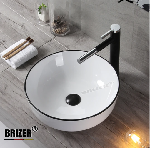 Chậu Lavabo Rửa Mặt Đặt Bàn Brizer BZ8407