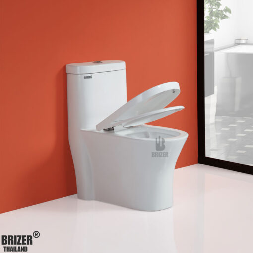 Bàn Cầu Một Khối BRIZER Công Nghệ Xã Xoáy Super Vortex BZ8904