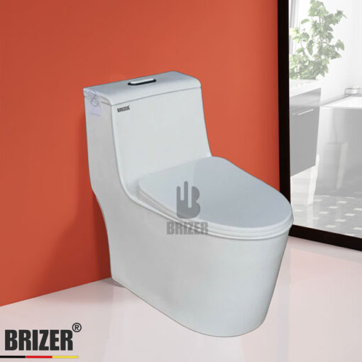 Bàn Cầu Một Khối BRIZER Công Nghệ Xã Xoáy Super Vortex BZ8915