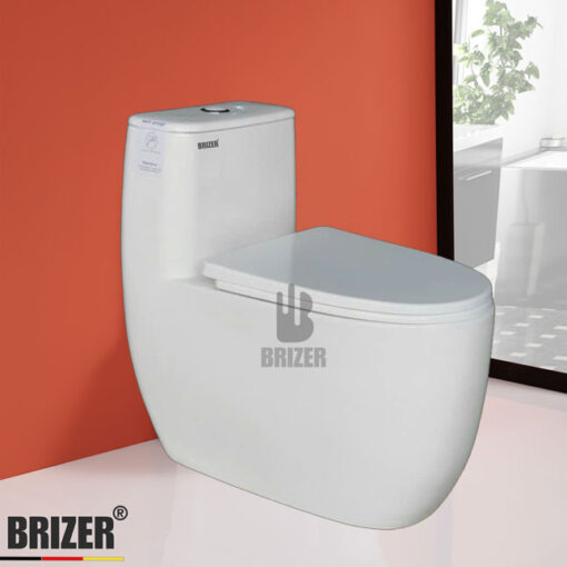 Bàn Cầu Một Khối BRIZER Công Nghệ Xã Xoáy Super Vortex BZ8917