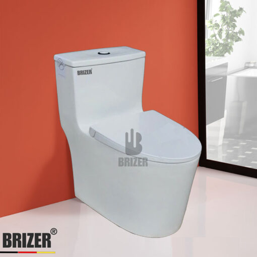 Bàn Cầu Một Khối BRIZER Công Nghệ Xã Xoáy Super Vortex BZ8918