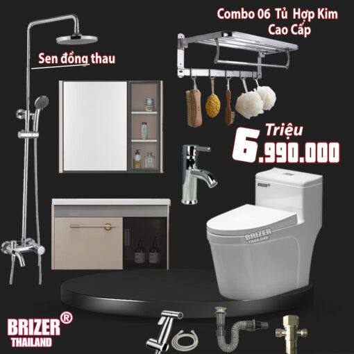 Combo Tủ Nhôm- Sen Thau 6990