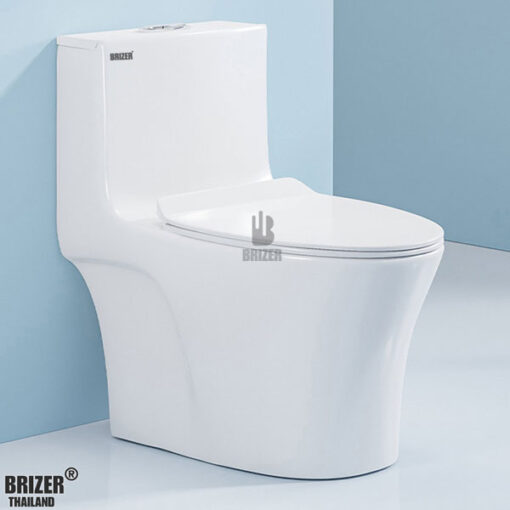 Bàn Cầu Một Khối BRIZER Công Nghệ Xã Xoáy Super Vortex BZ8906