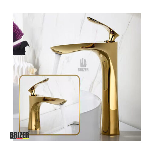 Vòi Lavabo Nóng Lạnh 30cm Mạ PVD Vàng Brizer BZ4434