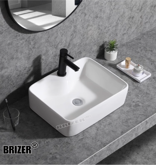 Chậu Lavabo Rửa Mặt Đặt Bàn Brizer BZ8402