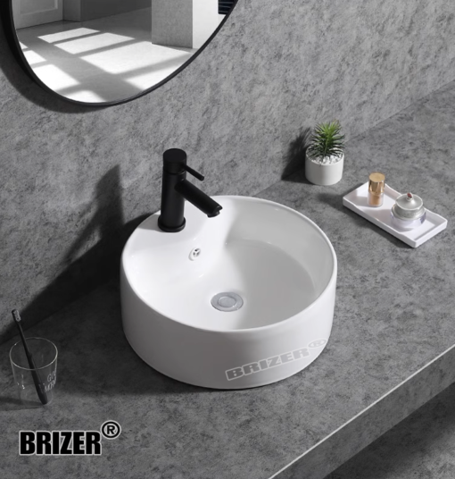 Chậu Lavabo Rửa Mặt Đặt Bàn Brizer BZ8401