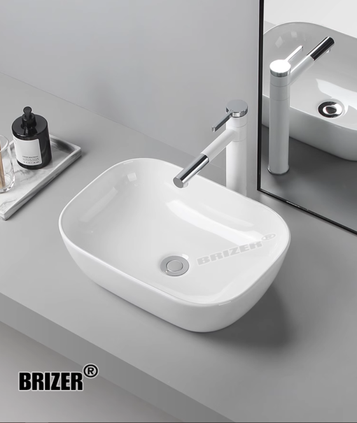 Chậu Lavabo Rửa Mặt Đặt Bàn Brizer BZ8409