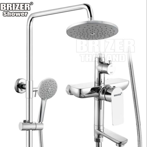 Sen Tắm Đứng Nóng Lạnh Đồng Mạ Crom Cao Cấp Brizer BZ6014