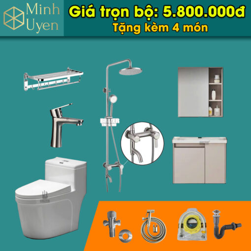 Combo trọn bộ phòng tắm 5800