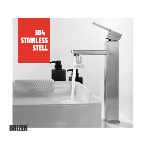 Vòi Lavabo Inox 304 Nóng Lạnh Brizer BZ4471