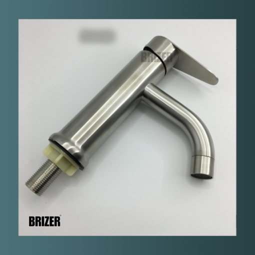 Vòi Lavabo Lạnh Cong Tay Bè Inox 304 BZL09
