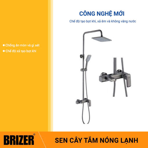 Sen Cây Thân Vuông Mạ Xám TiTan Brizer BZ6011 - Hình ảnh 2