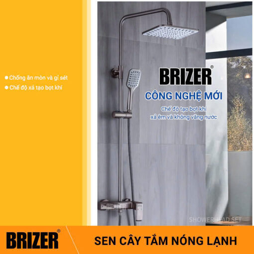 Sen Cây Thân Vuông Mạ Xám TiTan Brizer BZ6011