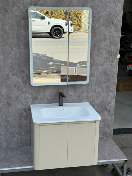 Tủ Lavabo Nhựa PVC New Nhiều Màu Brizer BZ701 - Hình ảnh 3