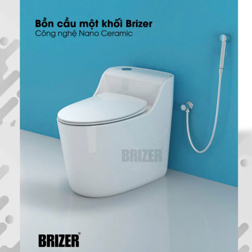 Bàn Cầu Một Khối BRIZER Công Nghệ Xã Xoáy Super Vortex BZ-9235