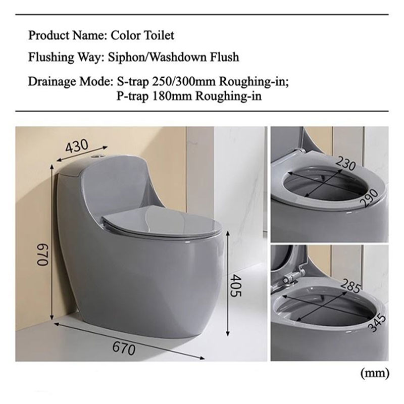 Bàn Cầu Trứng Xám BRIZER Công Nghệ Xã Xoáy Super Vortex BZ-2888 ( New) - Hình ảnh 3